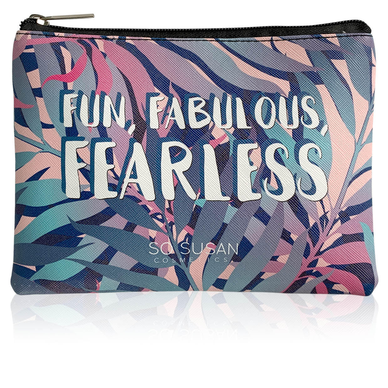 Eco-Chic Canvas Makeup Bag - I Love Unexpected Courage – So Susan Cosmetics